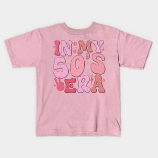 In My Fifties Era 50th Birthday Funny In My 50's Era Kids T-Shirt